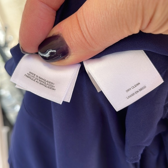 KASPER - Navy Blue - Notched-Neck Sheath Dress Size 4 - Picture 16 of 16